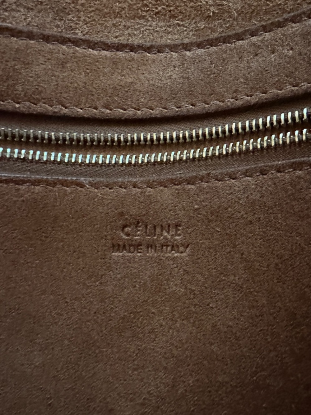 Céline Seau Sangle brown leather 2015 Phoebe Philo - Picture 16 of 16